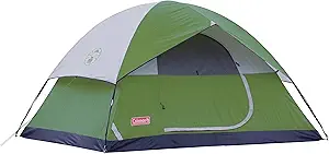 Coleman Sundome Camping Tent with Rainfly, 2/3/4/6 Person Tent Sets Up in 10 Mins